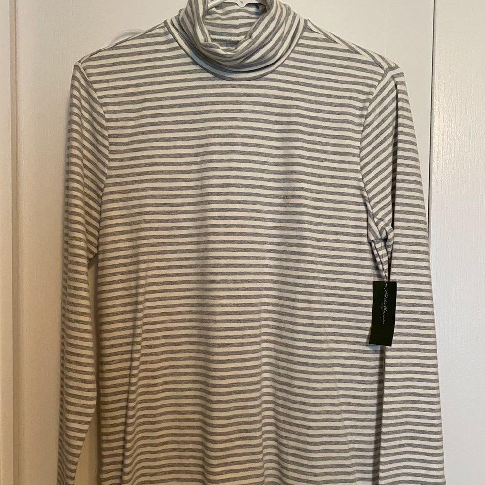 Eddie Bauer striped turtle neck